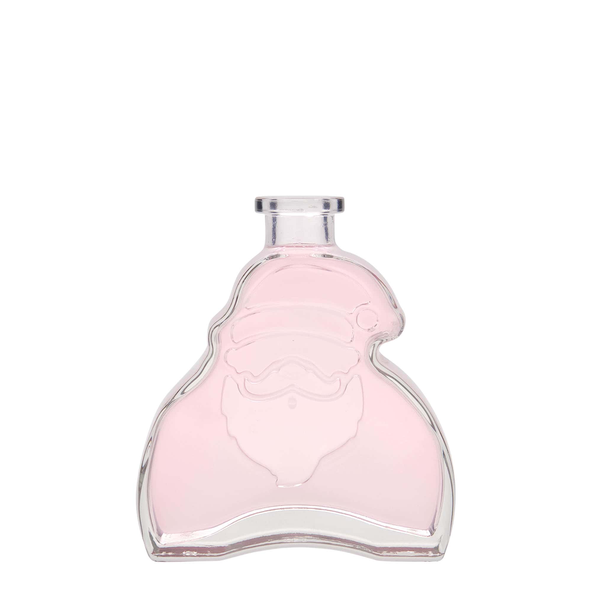 200 ml klaaspudel 'Jõuluvana', sulgur: kork