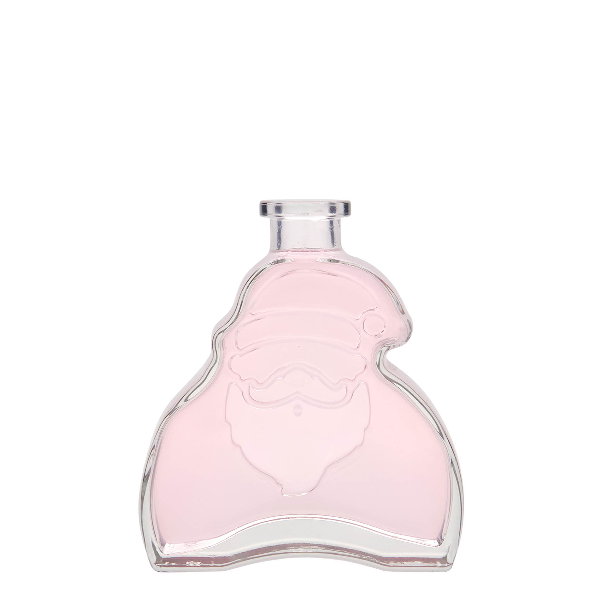 200 ml klaaspudel 'Jõuluvana', sulgur: kork