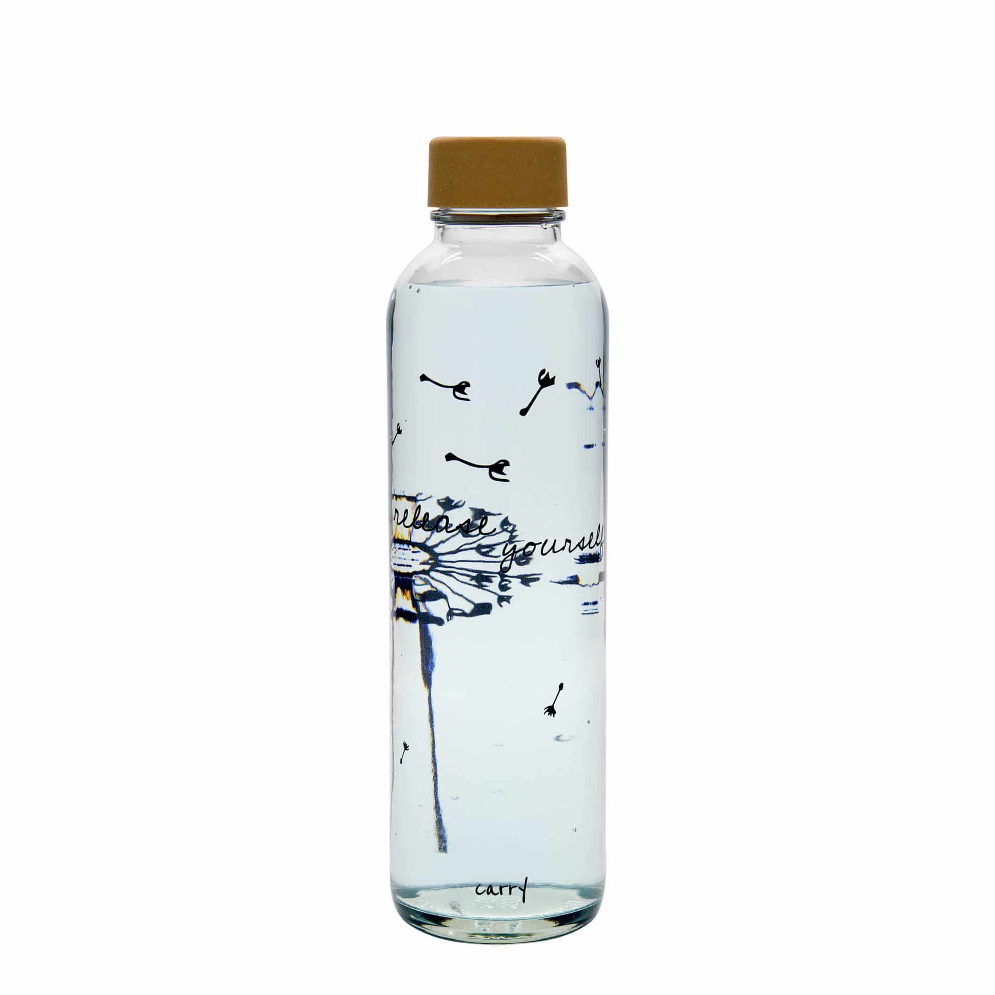 700 ml joogipudel 'CARRY Bottle', motiiv: Release Yourself, sulgur: keeratav kork
