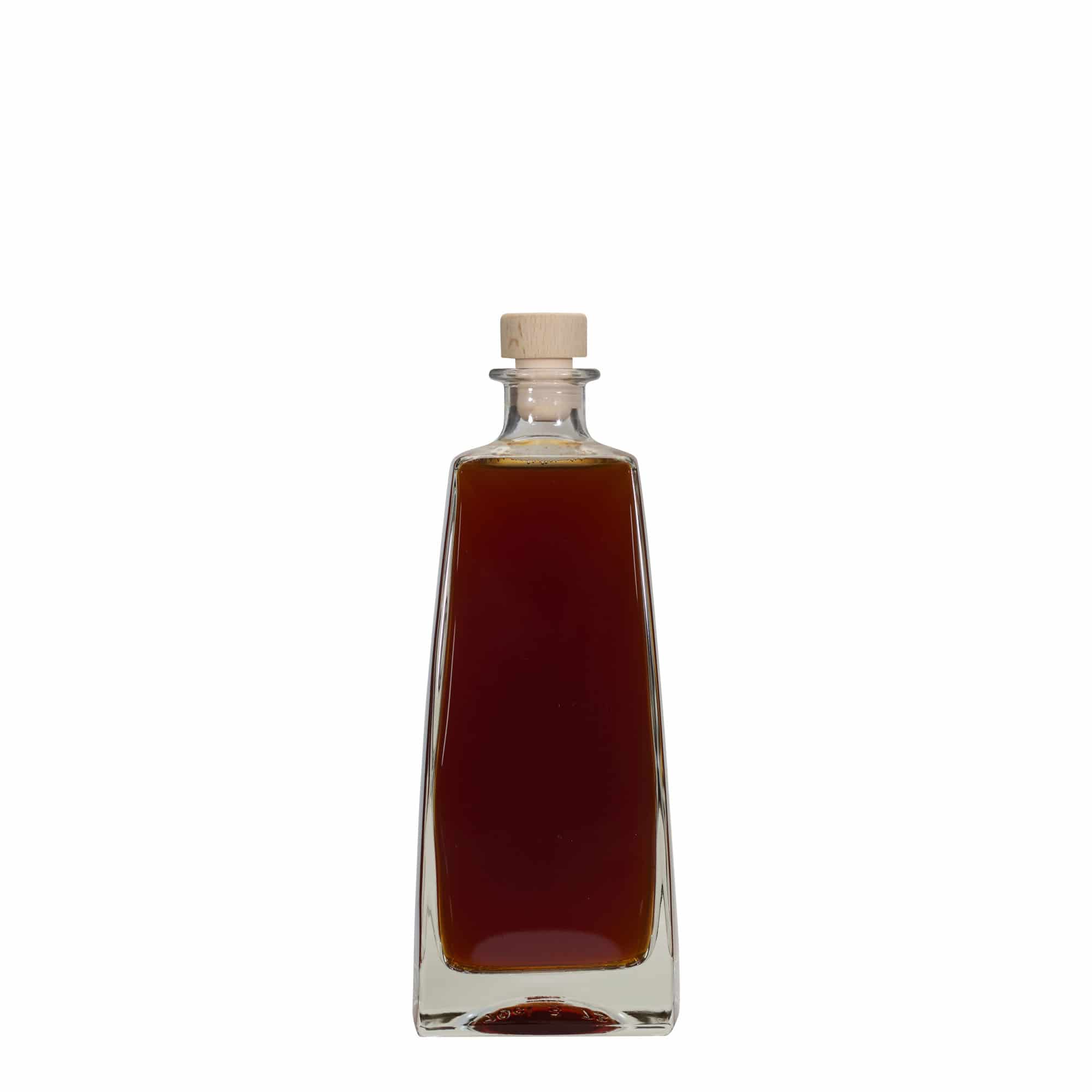 700 ml klaaspudel 'Timmy', ristkülikukujuline, ava: kork
